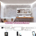 Zigbee Smart COB CCT Led Strip Full Kit SMD COB Dimmable Strip 2.4G RF Touch Panel Remote APP Control for Alexa  Assistant. 