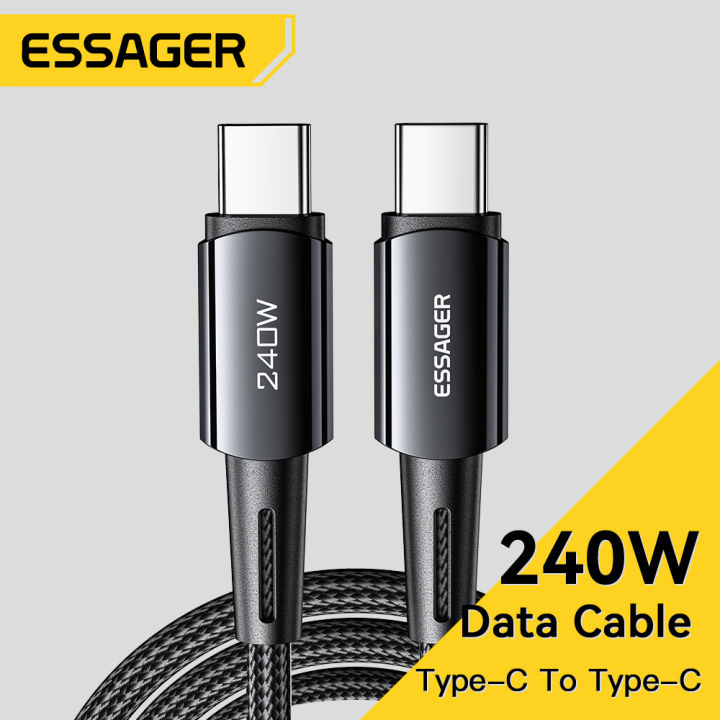 Essager 240W Super Fast Charge Type-C 66W Cable Quick Charge USB Cable 6A For iPhone 15 Pro Redmi K50 Macbook