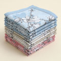 3-Pack of Pure Cotton Women's Handkerchiefs, Classic Floral Flap Pocket Pants Squares, Bridal Handkerchiefs, Holiday and Mother's Day Gifts.