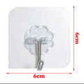 10  pcs transparent stainless steel strong self Adhesive Hooks Hangar. 