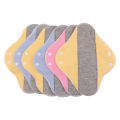 6Pcs Diaper Washable Menstrual Cloth Pads Reusable Graphene Sanitary Napkin Soft 23CM Nursing Pad for Women Pantyliner.