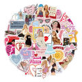 50PCS Creative Sabrina Carpenter Stickers Decoration DIY Desktop Notebook Skateboard Waterproof Stickers. 