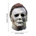 Halloween Michael Myers Mask Scary Killer Full Head Mask Creepy Fire Burn Scar Latex Face Mask Cosplay Costume Party Props Knife. 