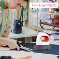 Mini Heat Press Machine T-Shirt Printing Easy Heating Transfer Press Iron Machines for Clothes Bags Hats Pads Blanket Leather. 