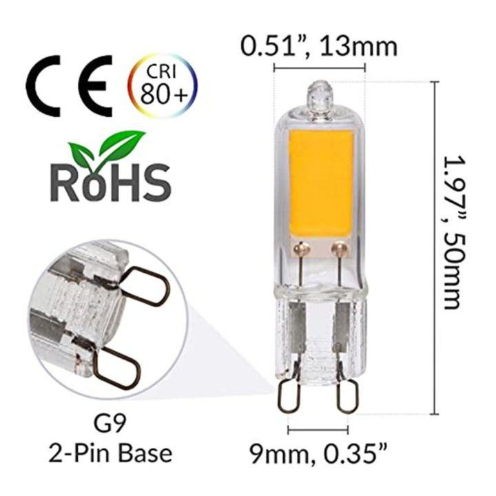 10pcs%20Super%20Bright%20G9%20LED%20Light%20Bulb%203W%20220V%20Glass%20Lamp%20Constant%20Power%20Light%20LED%20Lighting%20240V%20COB%20Bulbs%20-%20Image%202