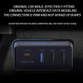 Docking Station USB Hub 4-in-1 for Tesla Model 3 Model Y Glovebox for Dashcam Flash Drive Charger Data Transfer Games Music. 