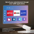 P30, P330 & P50 Smart Android 11 Projector Quad Core Dual Wifi6 Support 4K 1080P BT5.0 native 1280*720P Allwinner H713 Home Cinema Outdoor Indoor Projector better than HY300 HY320. 