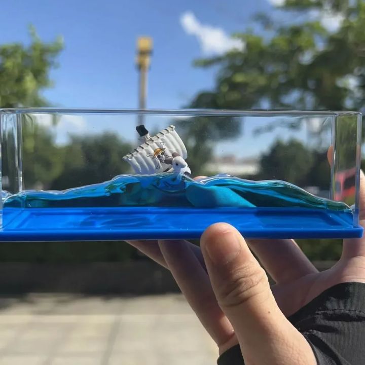 Unsinkable Boat Sunny Pirate Ship Model Toys in Bottle Box Acrylic