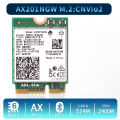 WiFi 6 Wifi Card AX201 AX201NGW 3000Mbps Dual Band 2.4Ghz/5Ghz 2.4Gbps 2400Mbps+574Mbps M.2 Key E CNVio 2 Wireless Card. 