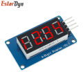TM1637 4 Bits Digital LED Display Module For arduino 7 Segment 0.36Inch Clock RED Anode Tube Four Serial Driver Board Pack. 