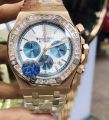 Ap Audemars Piguet AP WATCH launched four new Royal Oak Selfwinding Chronograph references in a reduced size of 38 mm Watch Quartz Chronograph Fashion Luminous Ladies Big Dial Wristwatch Waterproof Silicone Strap Clock. 