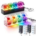 4-Button Fingertip Keyboard Keychain RGB Keyboard Fidget Toy With Lights For Stress Relief Decompression Calming Amagi. 