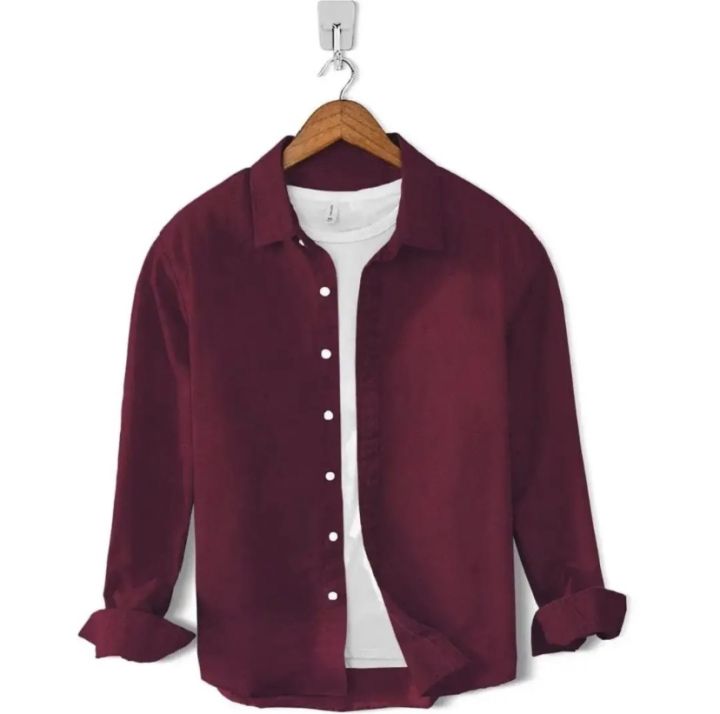 Maroon casual shirts for boys & mens | Not inner white t shirt | Only shirt | Cotton Stuff | Best quality