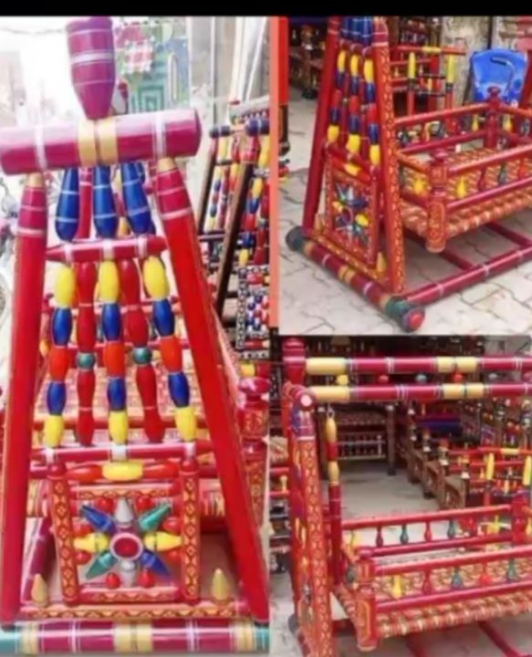 Wooden baby jhula