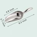 Dishwasher Safe Bar Stainless Steel Metal Ice Scoop Silver 8.3 Inch Thickening Ice Shovel Household Food Spatula Bar. 