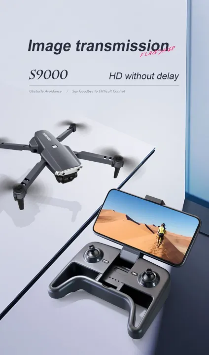 S9000 Drone - with Obstacle Avoidance Sensor and Camera Optical Flow Positioning System Folding Drones for Aerial Photography