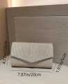 Women's Pleated Evening clutch Dinner Party Handbag. 