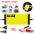 220V Power Puls Repair Charger Car Battery Charger 12V 2A LED Display Moto Truck Battery Charger Wet Dry Lead Acid Battery. 