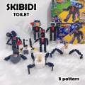 Skibidi Toilet Toilet Block Building Blocks Desktop Toys Developmental Building Blocks, Model Figures. 
