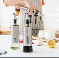 Oil Bottle with Scale Visible Oil Pot Seasoning Bottle Multifunctional Glass Seasoning Dispenser for Kitchen 300ml. 