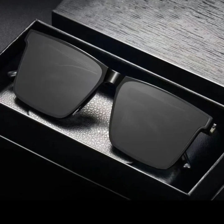 Stylish Black Sunglass for Men - Classic Aviator Style New Trendy Look Inventive Choice Qualityful