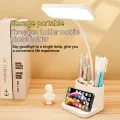 USB LED Table Lamp 3 Colors Eye Protection College Student Book Reading Lamp Night Light For Bedroom Bedside Learning Dormitory. 