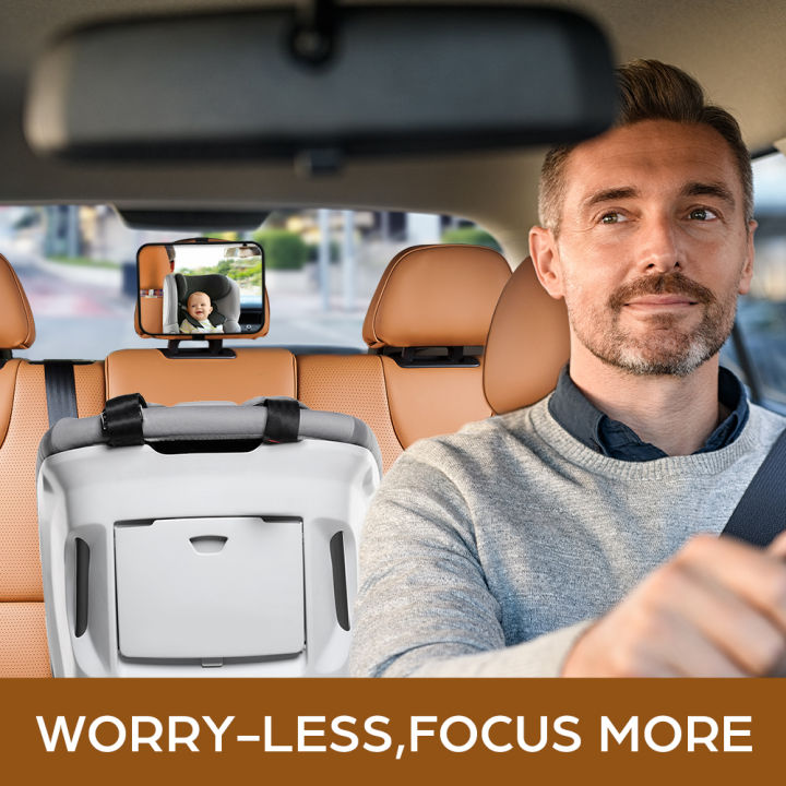 1pc%20Shatterproof%20Baby%20Car%20Mirror%20Car%20Safety%20Seat%20Rearview%20Mirror,%20Easy%20Install,%20Universal%20Fit%20-%20Image%202