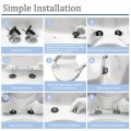 2-Piece Heavy-Duty Toilet Seat Bolt Set with Quick-Release Mechanism - Easy to Install, Compatible with Standard Toilet Seats, No Tools Required.