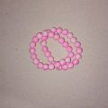 Pink Marble beaded Bracelet (Two in one pack). 