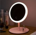 Rechargeable LED Makeup Mirror Vanity Mirror With Stand 90 Degree Swivel & Touch Screen Dimming, Detachable Portable Traveling Mirror. 
