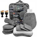 11pcs Car Cleaning Kit That Includes a Tire Brush, Microfiber Cleaning Gloves, Making It an Excellent Choice for Car Cleaning..