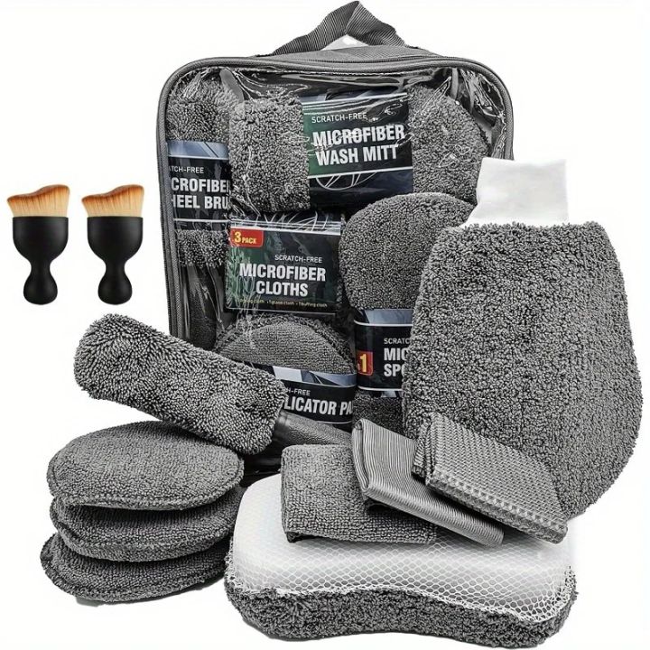 11pcs%20Car%20Cleaning%20Kit%20That%20Includes%20a%20Tire%20Brush,%20Microfiber%20Cleaning%20Gloves,%20Making%20It%20an%20Excellent%20Choice%20for%20Car%20Cleaning.%20-%20Image%207