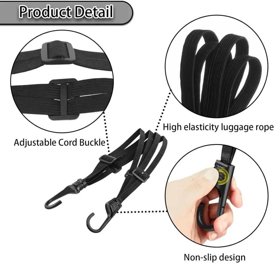 cords to helmet on motorcycle seat Caddystrap Pillion Carrier Strap strength and wear LJE Helmet Power Cord