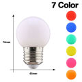20pcs Colour LED Bulb E27 220V G45 7 Color RGB Lampada LED Lamp SMD3528 Holiday  Lamparas LED Light Bulb Fashlight. 