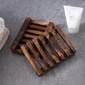 Natural Bamboo Soap Holder Wooden Bathroom Soap Storage Rack Prevent Mildew Soap Draining Box Organizers Bathroom Accessories. 