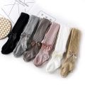 Cute Bowknot Tights For Girls Knitted Cotton Winter Girls Tights High Waist Children Pantyhose Baby Girl Toddler Tights. 