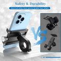 BG-87 Full Metal Universal Bike Mobile Phone Holder For Motorcycle Bicycle Bike Handlebar Use, Mount Holder Bracket Aluminum Allay Phone Holder. 