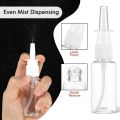 5PCS 10ml-60ml Empty Nasal Spray Pump White Plastic Spray Bottles Mist Nose Refillable Bottle Packaging Accessories.