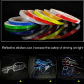 1cmx8m Bike Stickers Reflective Tape Fluorescent Safety Warning Strips MTB Cycling Tapes for Bicycle Helmet Motorcycle Scooter. 
