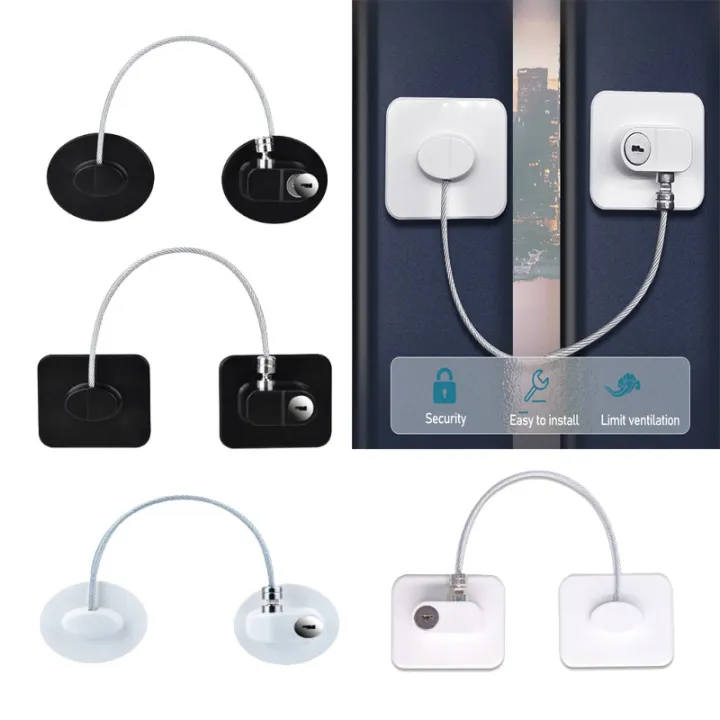 1%20Pc%20Door%20Lock%20Child%20Safety%20Lock%20Cabinet%20Fridge%20Stainless%20Steel%20Cable%20Protection%20Kids%20Baby%20Home%20Window%20Lock%20Strong%20Fix%20-%20Image%206