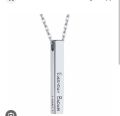 Customize bar locket Engrave your name on locket. 