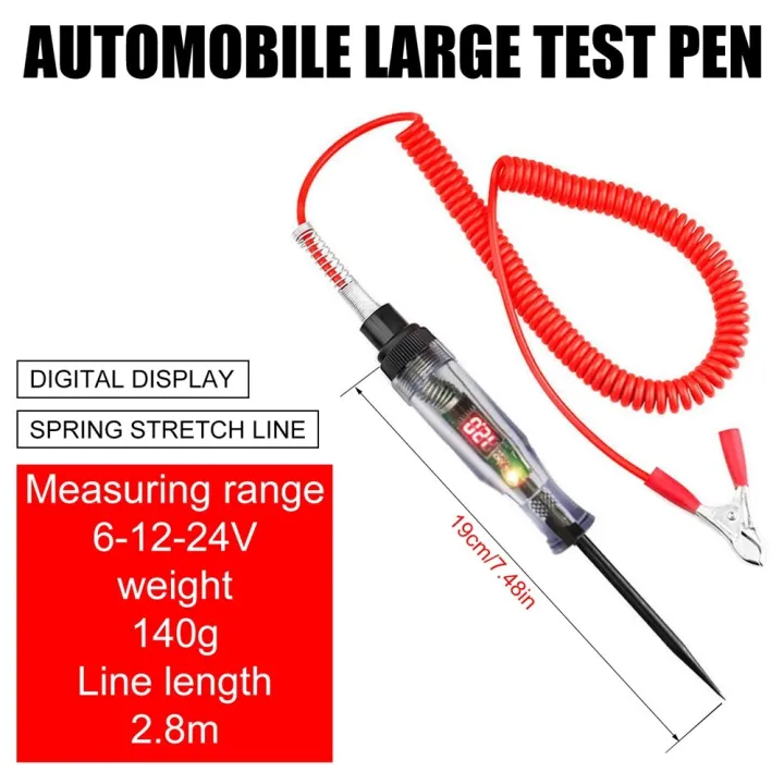 6V%2012V%2024V%20Auto%20Truck%20Voltage%20Circuit%20Tester%20DC%20Digital%20Display%20Long%20Probe%20Pen%20Light%20Bulb%20Automobile%20Diagnostic%20Tool%20Auto%20Repair%20-%20Image%202