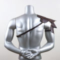 Medieval Retro Multi-Layered Leather Studded Shoulders Viking Style Warrior Shoulder Armor Combo Halloween Costume Cosplay.