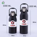 🎈Cheapest🎈Stainless steel 316 Smail water bottle 1l capacity 1.5 litres hot and cold glass 18-24 hours keep hot/cold water bottle thermos cold water bottle No Rust. 