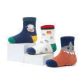6 Pairs Boys Kids Non-Slip Socks Cute Cartoon Pattern Breathable Comfy Children Floor Socks For All Seasons. 