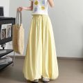 2025 Girls Korean Fashion Wide Leg Pants Female Chic Designer High Waist Trousers Lady Baggy Thin Casual Daily Pants.