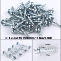 100pc/lot Self-tapping Screw galvanized Self Tapping Screws for Pocket Hole Jig Inclined hole locator. 