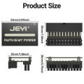 JEYI ATX 24Pin 90° RGB Adapter, 18 Light Modes Female to 24Pin Male 90 Degree Motherboard Power Adapter for Desktops PC Supply. 