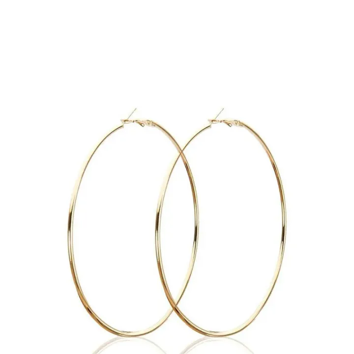 2pcs%2030-100mm%20Small%20Big%20Circle%20Hoop%20Earrings%20for%20Women%20Men,%20Stainless%20Steel%20Ear%20Ring%20Fashion%20Jewelry%20Gift%20Nightclub%20DJ%20-%20Image%207