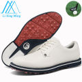Golf Shoes For Men 2024 New White Professional Waterproof Non-slip Spikeless Outdoor Leisure Walking Training Golfer Sneakers. 